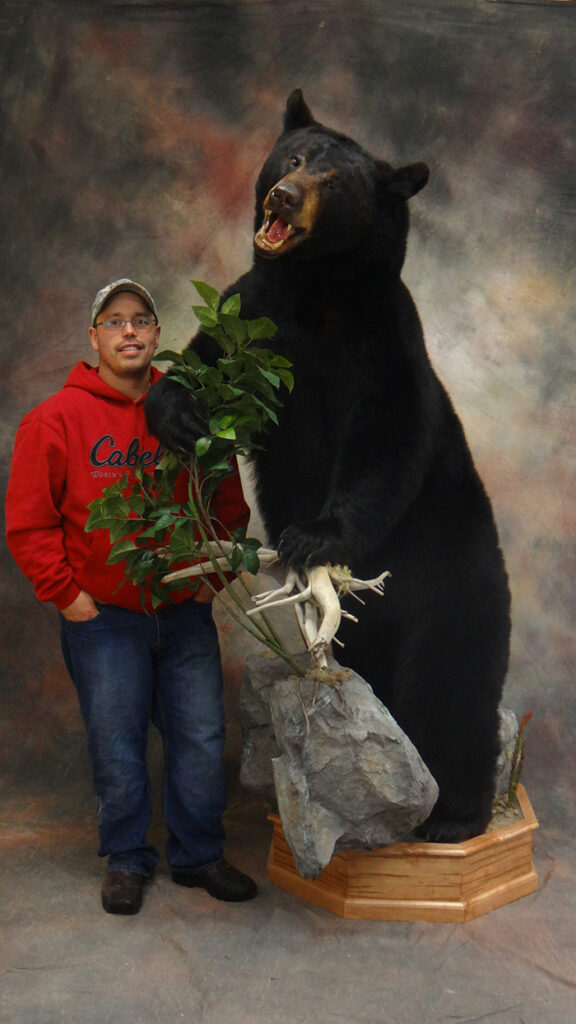 Curtis with his bear mount.